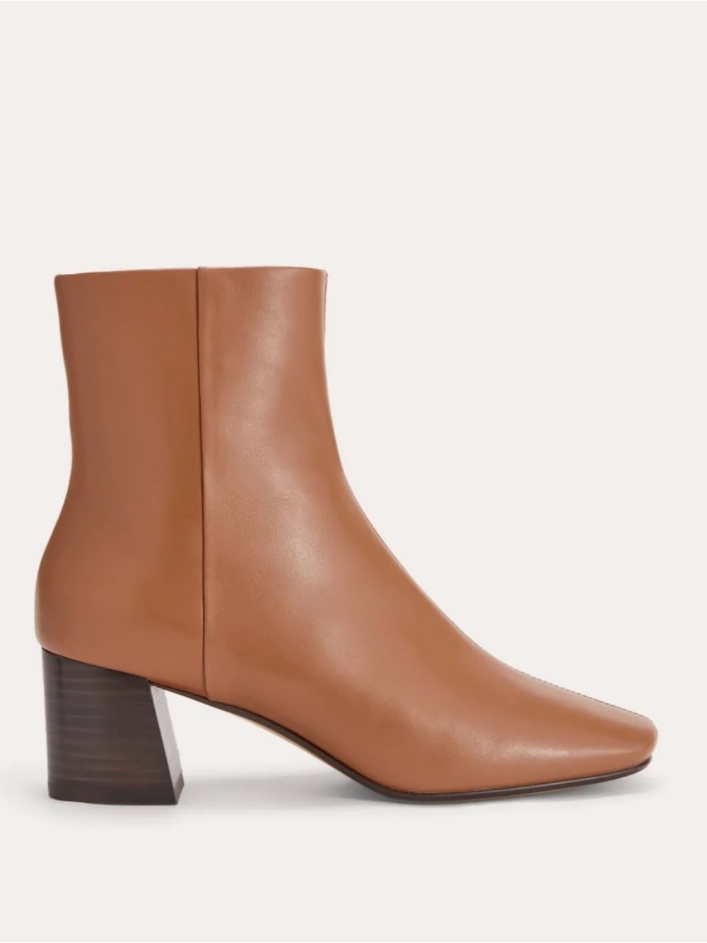 EVERLANE THE DAY BOOT Classic Tan Leather Ankle Boots - Women's - color: Saddle
